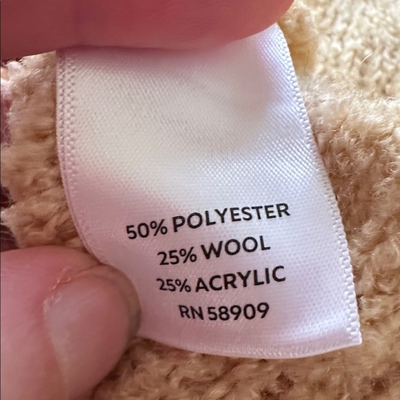 NWT Westbound Golden Wheat Cowl Neck Cozy Pullover Wool Blend Sweater Sz 2X - Picture 13 of 14